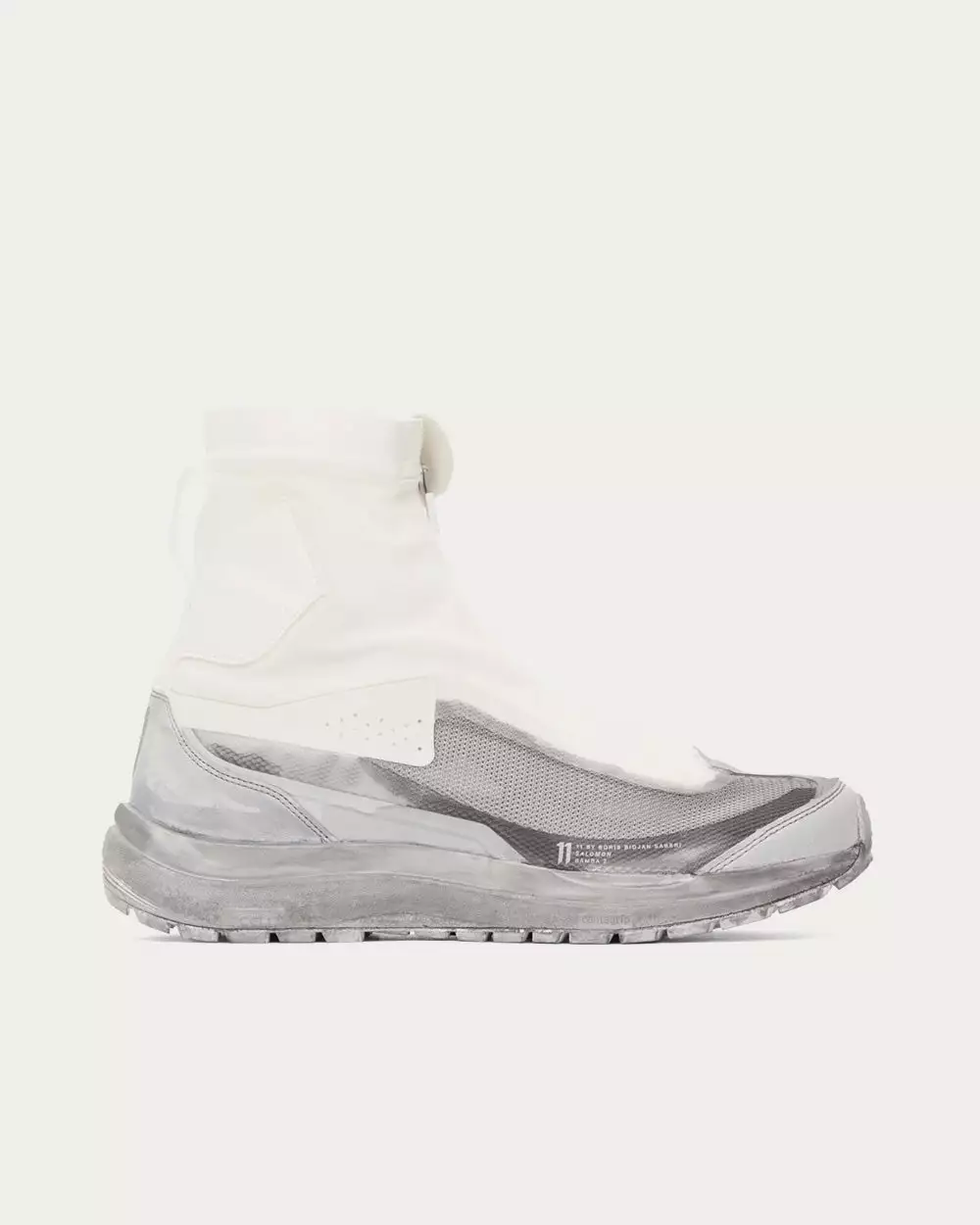 Salomon X 11 By Boris Bidjan Saberi Bamba 2 White / Grey High Top Sneakers 3 Salomon X 11 By Boris Bidjan Saberi Bamba 2 White / Grey High Top Sneakers