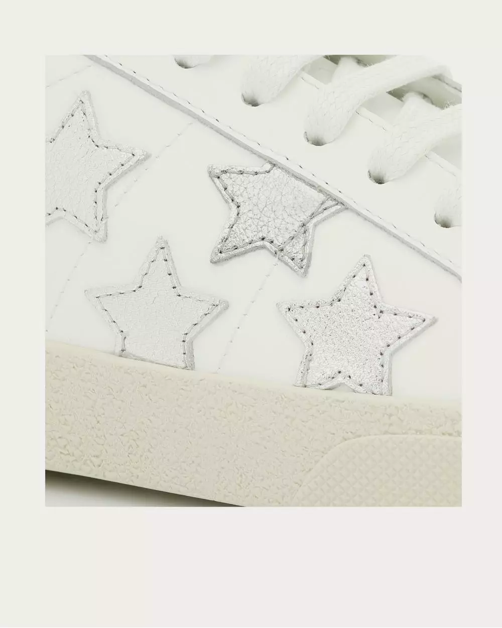 Saint Laurent SL/06 Court Classic Leather Blanc Optique Low Top Sneakers 6 Saint Laurent SL/06 Court Classic Leather Blanc Optique Low Top Sneakers - Image 4
