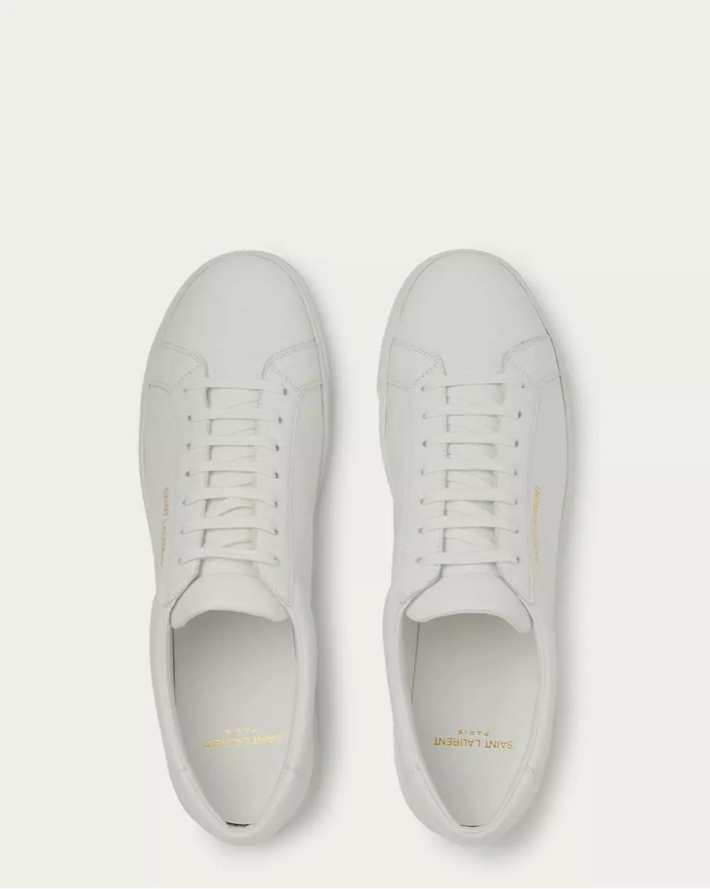 Saint Laurent Andy Moon Leather White Low Top Sneakers 8 Saint Laurent Andy Moon Leather White Low Top Sneakers - Image 6