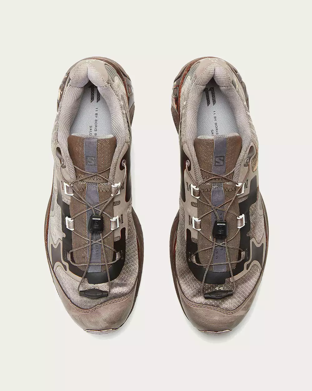 Salomon X 11 By Boris Bidjan Saberi Bamba5 Brown Low Top Sneakers 4 Salomon X 11 By Boris Bidjan Saberi Bamba5 Brown Low Top Sneakers - Image 2