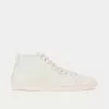 Saint Laurent SL/39 Court Classic Grained Leather White / Pink Mid Top Sneakers -Salomon Shop COURTCLASSICSL 39MID TOPSNEAKERSINGRAINEDLEATHER pink 1