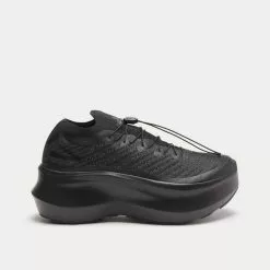 Salomon X Comme Des Garçons Pulsar Platform Black Low Top Sneakers