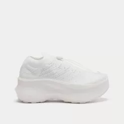 Salomon X Comme Des Garçons Pulsar Platform White Low Top Sneakers
