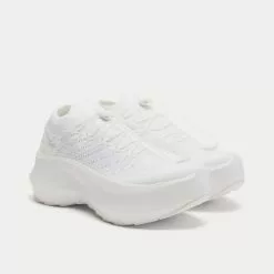 Salomon X Comme Des Garçons Pulsar Platform White Low Top Sneakers -Salomon Shop CommedesGarconsxSalomonPulsarPlatform White low top sneakers 3