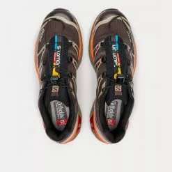 Salomon XT-6 Advanced Brown Running Trainers -Salomon Shop Saloman XT 6 Brown Sneakers 4