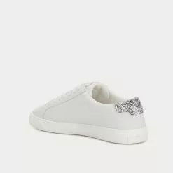 Saint Laurent Andy Perforated Leather Blanc Optique Low Top Sneakers -Salomon Shop a287a9ea4ab83da23ed7f417af9b2597