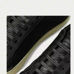 Saint Laurent Court Classic SL/06 Leather-Trimmed Logo-Embroidered Distressed Canvas Black Low Top Sneakers -Salomon Shop e5eb12026b560a3a3038415df2fdbe47