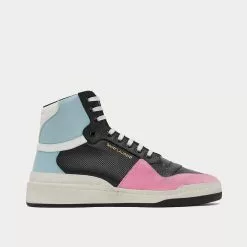 Saint Laurent SL24 Black & Blue High Top Sneakers