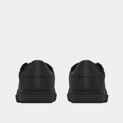 Saint Laurent SL/10 Court Classic Perforated & Smooth Leather Black Low Top Sneakers -Salomon Shop saint laurent COURTCLASSICSL 10 perforated leather and suede black low top sneakers 4