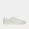 Saint Laurent SL/10 Court Classic Perforated & Smooth Leather Optic White Low Top Sneakers -Salomon Shop saint laurent COURTCLASSICSL 10 perforated leather and suede optic white low top sneakers 1