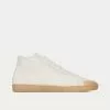 Saint Laurent SL/39 Court Classic Canvas & Leather Off-White Mid Top Sneakers -Salomon Shop saint laurent COURTCLASSICSL 39 canvas and leather off white mid top sneakers 1
