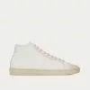 Saint Laurent Court Classic Sl/39 Canvas And Leather Off-White Mid Top Sneakers
