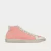 Saint Laurent Court Classic Sl/39 Canvas And Leather Eros Pink High Top Sneakers -Salomon Shop saint laurent COURTCLASSICSL 39MID TOPSNEAKERSINCANVASANDLEATHER 1 100eb37e c9a0 4202 9f80 780e6e6d16c0
