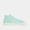 Saint Laurent SL/39 Court Classic Baby Blue Mid Top Sneakers -Salomon Shop saint laurent COURTCLASSICSL 39MID TOPSNEAKERSINGRAINEDLEATHER baby blue high top sneakers 1