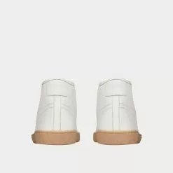 Saint Laurent Court Classic Sl/39 Grained Leather Ivory Mid Top Sneakers -Salomon Shop saint laurent COURTCLASSICSL 39MID TOPSNEAKERSINGRAINEDLEATHER ivory high top sneakers 4