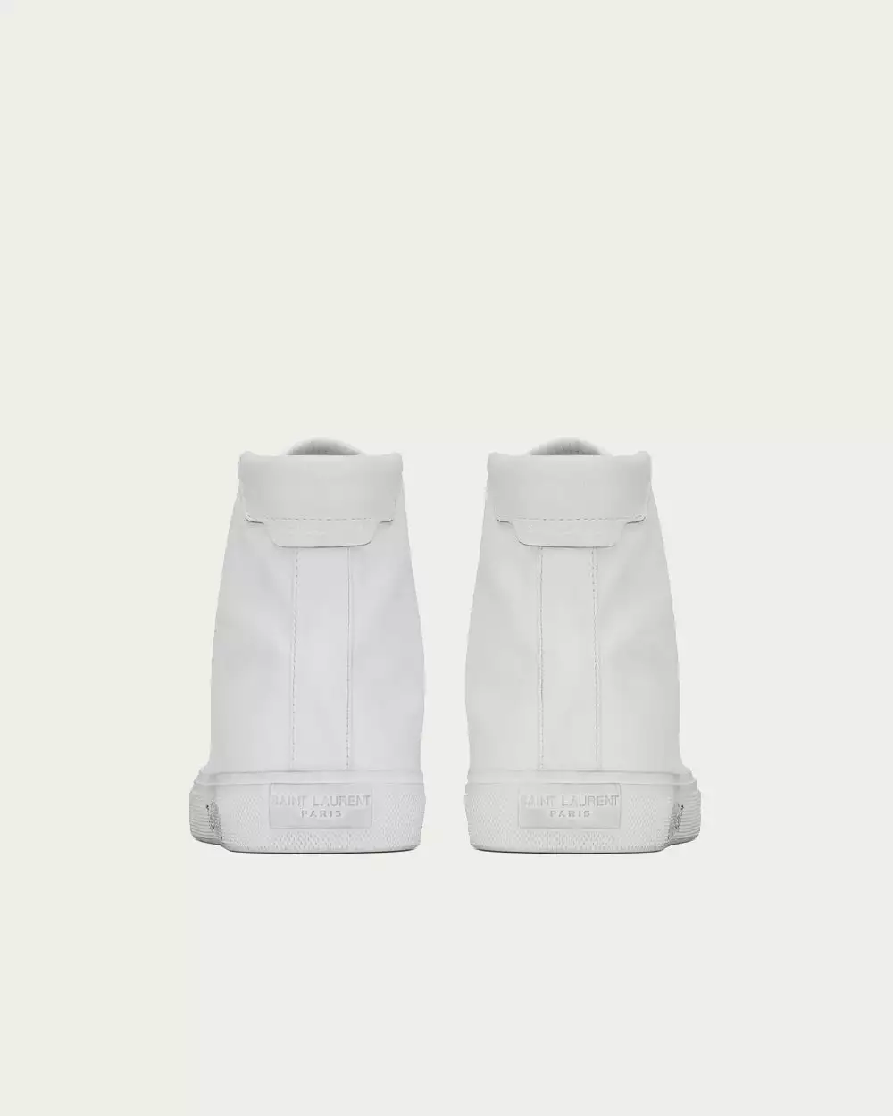 Saint Laurent Malibu Smooth Leather White High Top Sneakers 6 Saint Laurent Malibu Smooth Leather White High Top Sneakers - Image 4
