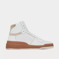 Saint Laurent SL24 Off-White High Top Sneakers