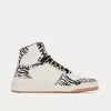 Saint Laurent SL/24 Smooth Leather & Zebra Print Pony Effect Blanc Et Noir Mid Top Sneakers -Salomon Shop saint laurent SL 24MID TOPSNEAKERSINSMOOTHLEATHERANDZEBRAPRINTPONYEFFECTLEATHER 1