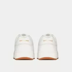 Saint Laurent SL/61 Grained Leather White Low Top Sneakers -Salomon Shop saint laurent SL 61LOW TOPSNEAKERSINGRAINEDLEATHER low top sneakers 3