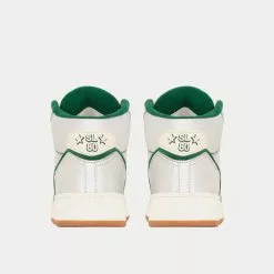 Saint Laurent SL/80 Metallic & Smooth Leather Argent Et Dark Emerald Green Mid Top Sneakers -Salomon Shop saint laurent SL 80MID TOPSNEAKERSINMETALLICANDSMOOTHLEATHER ARGENTETDARKEMERALDGREEN high top sneakers 3