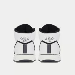 Saint Laurent SL/80 Smooth & Grained Leather Blanc Optique / Black Mid Top Sneakers -Salomon Shop saint laurent SL 80MID TOPSNEAKERSINSMOOTHANDGRAINEDLEATHER BLANCOPTIQUEANDBLACK high top sneakers 4