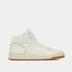 Saint Laurent SL/80 Blanc Mid Top Sneakers