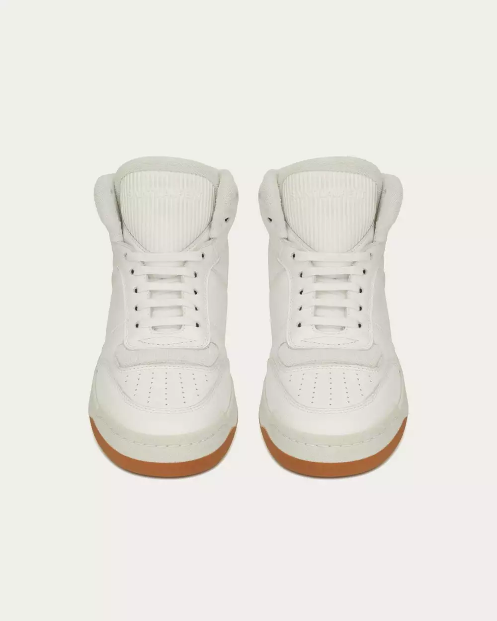 Saint Laurent SL/80 Blanc Mid Top Sneakers 4 Saint Laurent SL/80 Blanc Mid Top Sneakers - Image 2