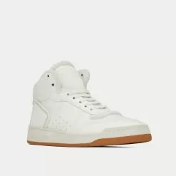 Saint Laurent SL/80 Blanc Mid Top Sneakers 8 Saint Laurent SL/80 Blanc Mid Top Sneakers -Salomon Shop saint laurent SL 80MID TOPSNEAKERSINSMOOTHANDGRAINEDLEATHER high top sneakers 3