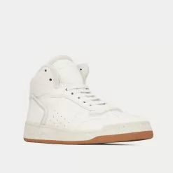 Saint Laurent SL/80 Smooth & Grained Leather Blanc Mid Top Sneakers -Salomon Shop saint laurent SL 80MID TOPSNEAKERSINSMOOTHANDGRAINEDLEATHER high top sneakers 3 ac10a68a f3e4 4701 8fe6 e672122cc0f7