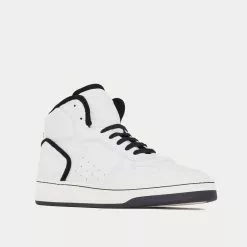 Saint Laurent SL/80 Smooth & Grained Leather Blanc Optique / Black Mid Top Sneakers -Salomon Shop saint laurent SL 80MID TOPSNEAKERSINSMOOTHANDGRAINEDLEATHER high top sneakers 3 dfa2afb1 281b 4029 ba58 13ad86be940b