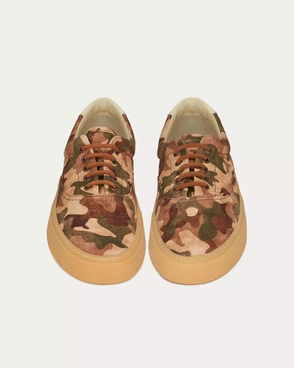 Saint Laurent Venice Camouflage Print Canvas Militaire Slip On Sneakers 4 Saint Laurent Venice Camouflage Print Canvas Militaire Slip On Sneakers - Image 2