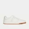 Saint Laurent SL/61 Grained Leather White Low Top Sneakers 1 Saint Laurent SL/61 Grained Leather White Low Top Sneakers -Salomon Shop saint laurent mens sl 61 grained leather white low top sneakers 1