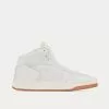 Saint Laurent SL/80 Smooth & Grained Leather Vintage White Mid Top Sneakers -Salomon Shop saint laurent sl80 SMOOTHANDGRAINEDLEATHER vintage white mid top sneakers 1
