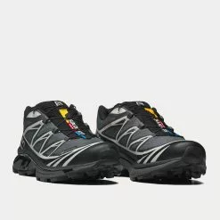 Salomon XT-6 Gore-Tex Black / Ebony / Lunar Rock Low Top Sneakers -Salomon Shop salmon xt 6 gore text Black Ebony LunarRock low top sneakers 3
