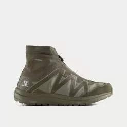 Salomon X And Wander Odyssey CSWP Khaki High Top Sneakers