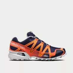 Salomon SpeedCross 3 Evening Blue / Persimon / Gold Low Top Sneakers