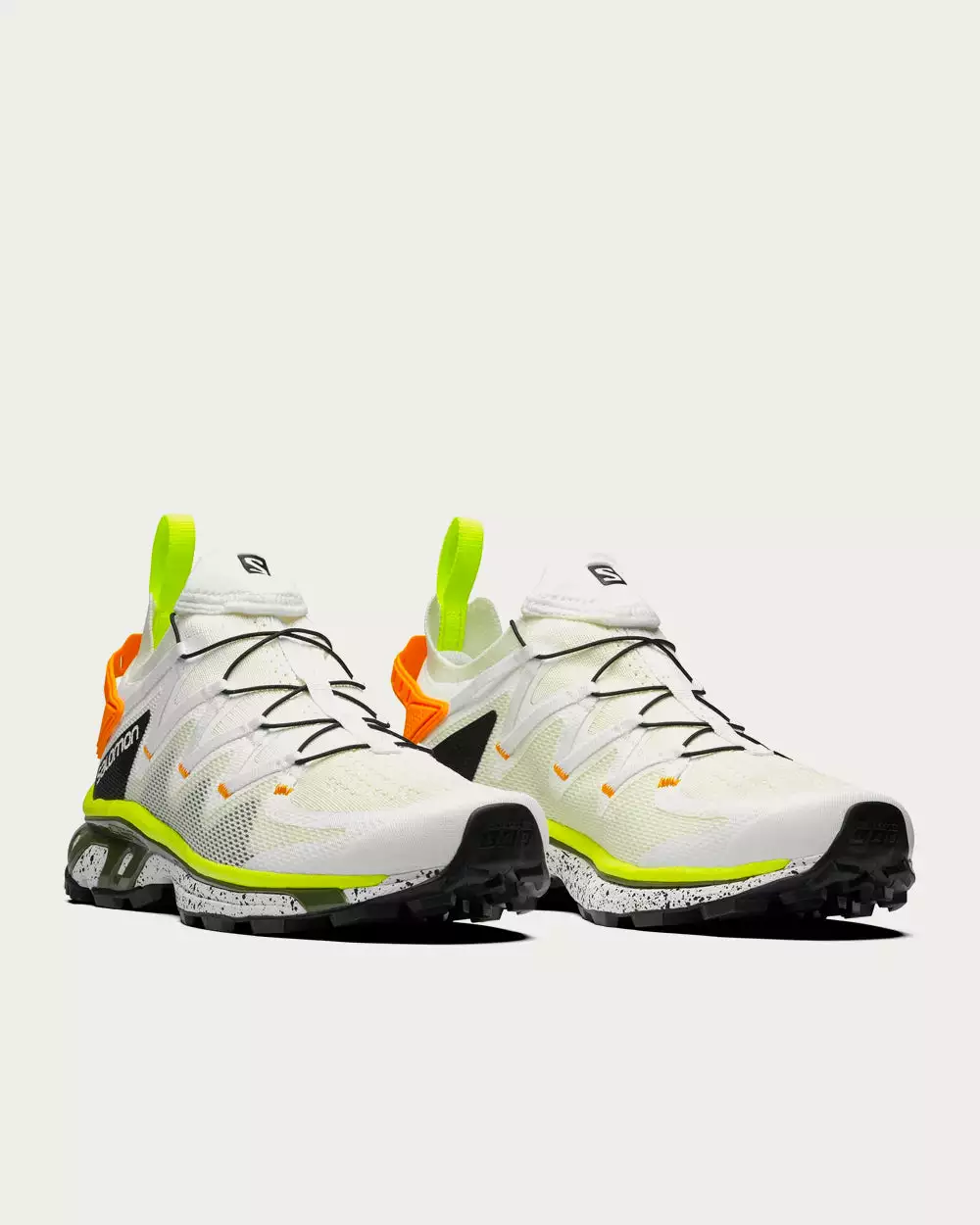 Salomon XT-Rush White / White / Safety Yellow Low Top Sneakers 4 Salomon XT-Rush White / White / Safety Yellow Low Top Sneakers - Image 2