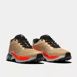 Salomon XT-Wings 2 Safari / Pearl Blue / Red Orange Low Top Sneakers -Salomon Shop salomon XT WINGS2 Safari PearlBlue RedOrange low top sneakers 3