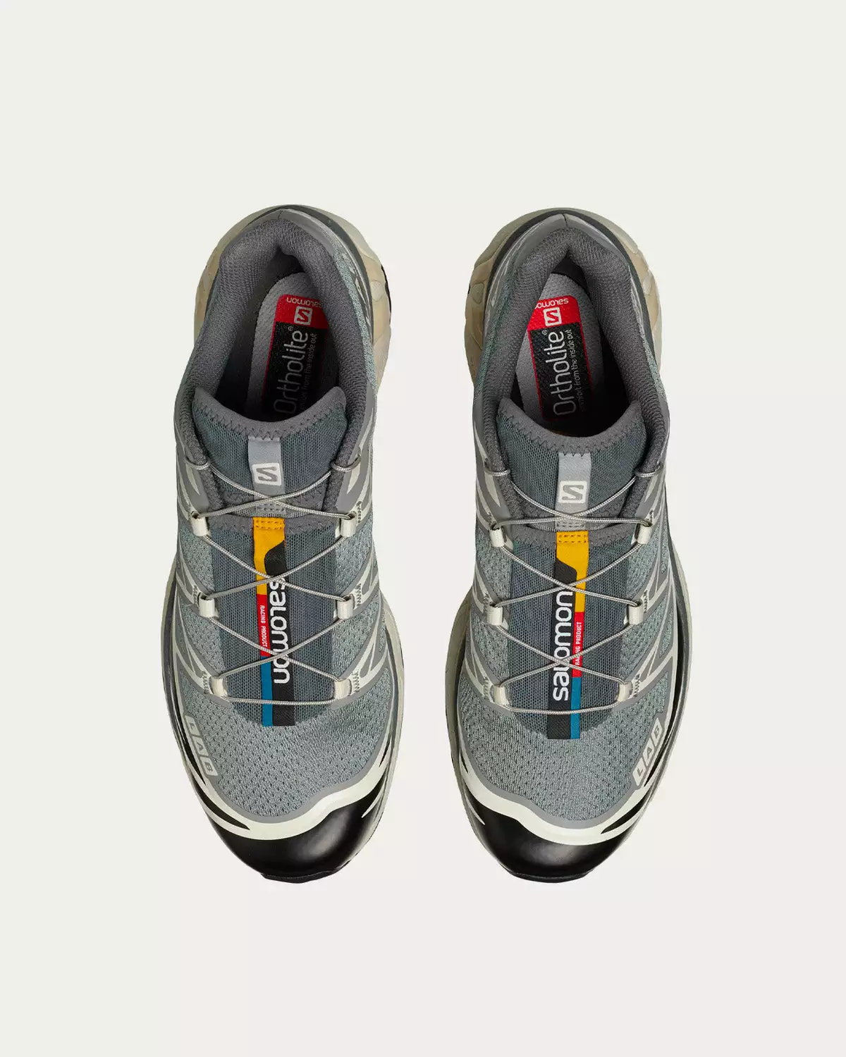 Salomon XT-6 Recut Monument / Phantom / Vanilla Ice Low Top Sneakers 4 Salomon XT-6 Recut Monument / Phantom / Vanilla Ice Low Top Sneakers - Image 2