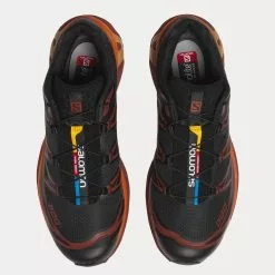 Salomon Shop -Salomon Shop salomon xt 6 Black ChocolatePlum VibrantOrange low top sneakers 2