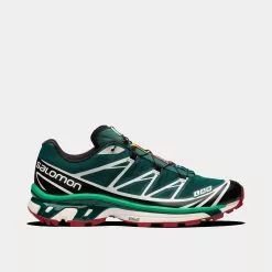 Salomon XT-6 Black / Deep Teal / Biking Red Low Top Sneakers