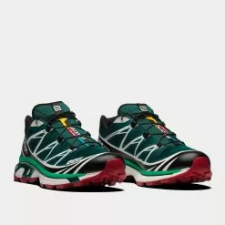 Salomon XT-6 Black / Deep Teal / Biking Red Low Top Sneakers -Salomon Shop salomon xt 6 Black DeepTeal BikingRed low top sneakers 3