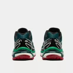 Salomon XT-6 Black / Deep Teal / Biking Red Low Top Sneakers -Salomon Shop salomon xt 6 Black DeepTeal BikingRed low top sneakers 4