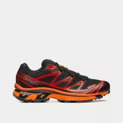 Salomon XT-6 Black / Magnet / Vibrant Orange Low Top Sneakers