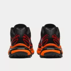 Salomon XT-6 Black / Magnet / Vibrant Orange Low Top Sneakers -Salomon Shop salomon xt 6 Black Magnet VibrantOrange low top sneakers 4