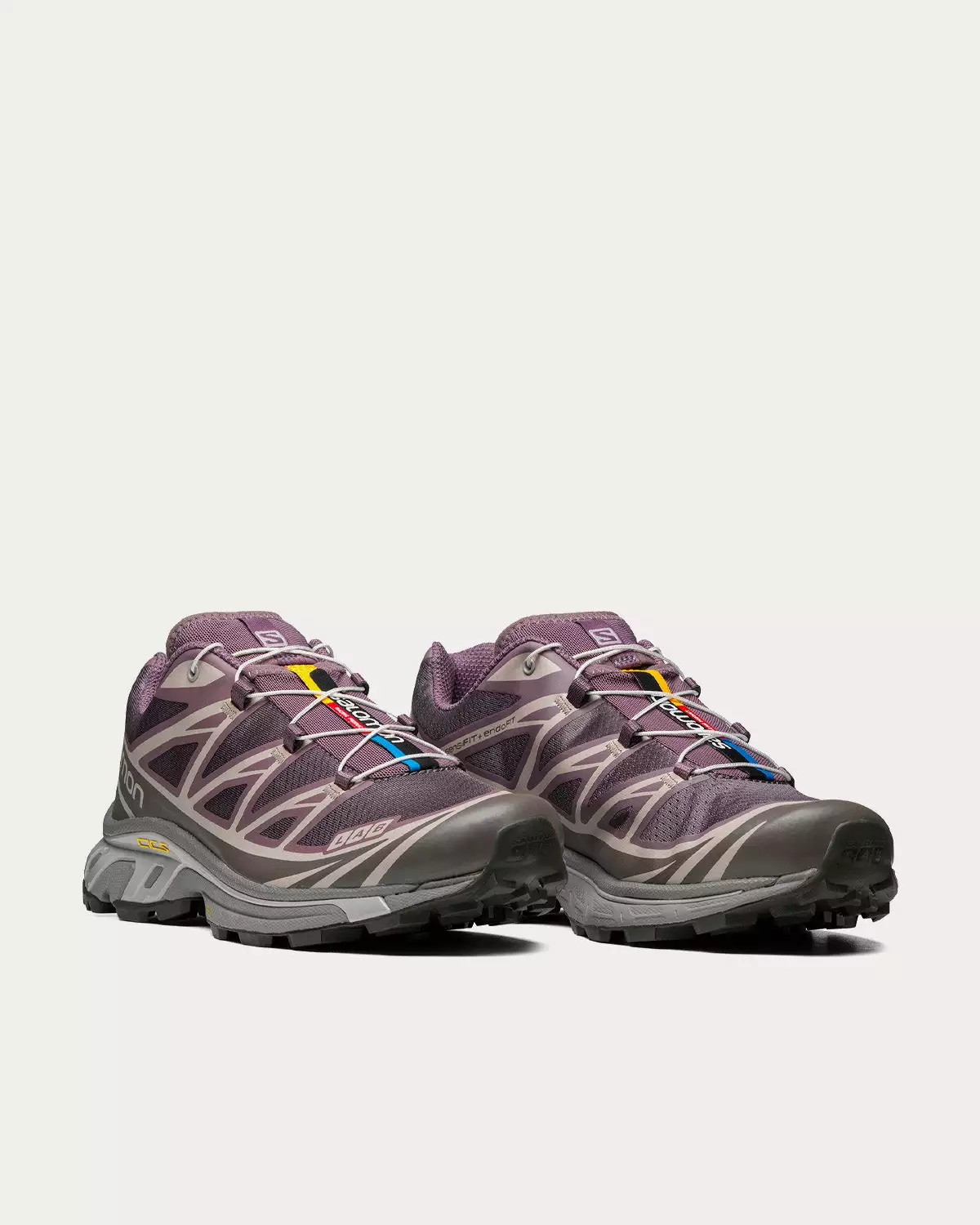Salomon XT-6 Moonscape / Plum Kitten / Gull Low Top Sneakers 5 Salomon XT-6 Moonscape / Plum Kitten / Gull Low Top Sneakers - Image 3