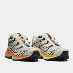 Salomon XT-6 White / Lunar Rock / Icy Morn Low Top Sneakers -Salomon Shop salomon xt 6 RainyDay Delicioso VibrantOrange low top sneakers 3