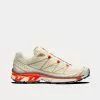 Salomon XT-6 Vanilla Ice / Bleached Sand / Red Orange Ice Low Top Sneakers