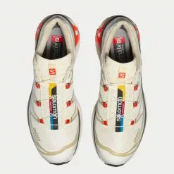 Salomon Shop -Salomon Shop salomon xt 6 VanillaIce BleachedSand RedOrange low top sneakers 2