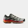 Salomon XT-6 Recut Beluga / Black / Russet Orange Low Top Sneakers -Salomon Shop salomon xt 6 recut Beluga Black RussetOrange low top sneakers 1